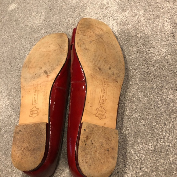 Steven by Steve Madden red patent flats size 8 - Picture 3 of 3